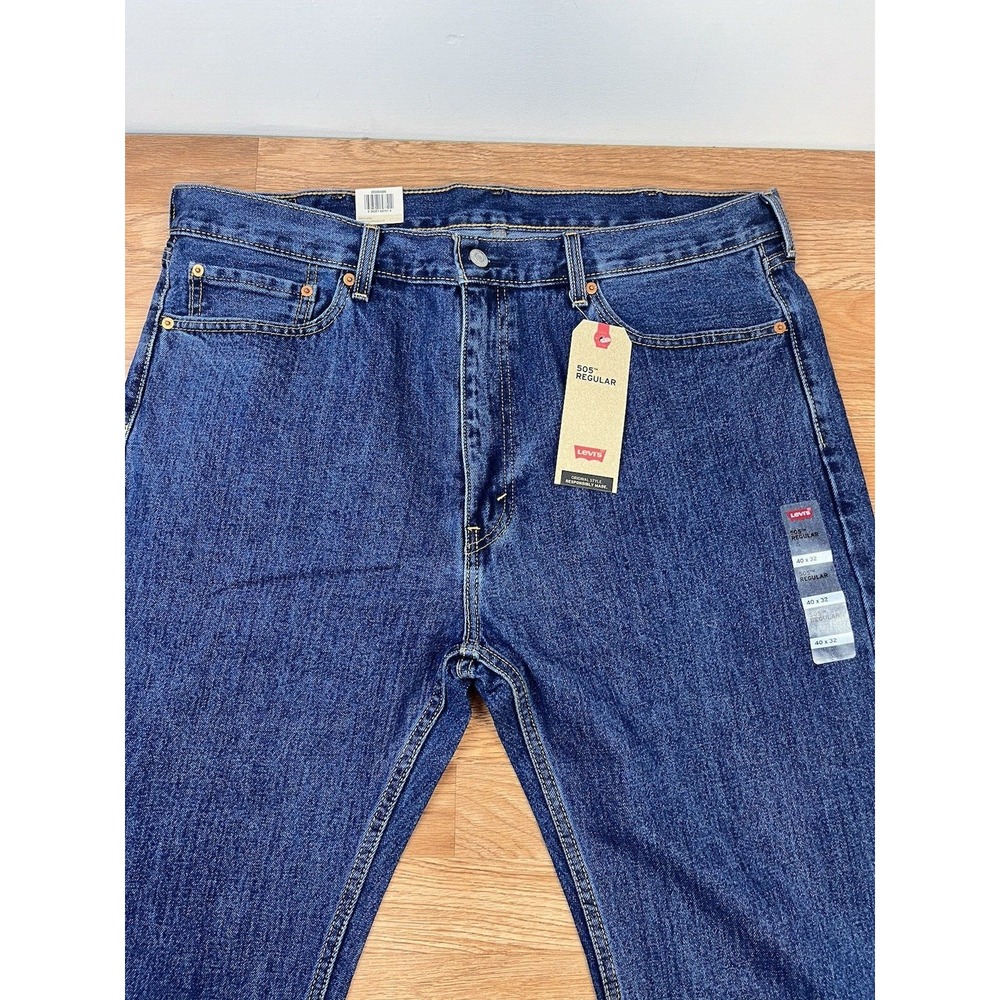 Levi's 505 Regular Straight Leg Jeans Men's Size 40 x 32 NEW